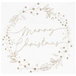 16 Tovaglioli Merry Christmas