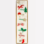 8 Fermagli per Capelli di Natale