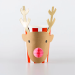 8 Bicchieri Babbo Natale e Renne