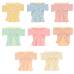 8 Bicchieri Fiocchi Pastello