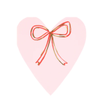 16 Tovaglioli Cuori con Fiocco