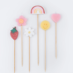 6 Candeline Happy Icons