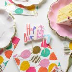 Candelina Happy Birthday Arcobaleno Pastello