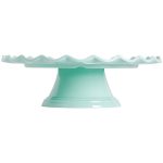 Alzatina Verde Menta con Bordo Ondulato