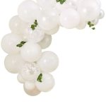 Kit Arco Palloncini Bianco con Foglie