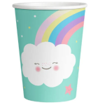 8 Bicchieri Arcobaleno e Nuvoletta