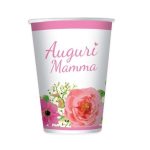 8 Bicchieri "Auguri Mamma"