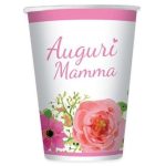 8 Bicchieri "Auguri Mamma"