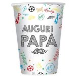 8 Bicchieri "Auguri Papà"