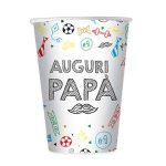 8 Bicchieri "Auguri Papà"