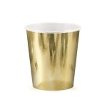 6 Bicchieri Oro Metallizzato