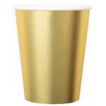 8 Bicchieri Oro Satinato