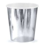 6 Bicchieri Argento Metallizzato