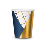 6 Bicchieri Blu e Oro