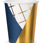 6 Bicchieri Blu e Oro