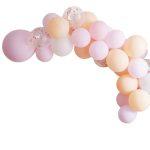 Kit Arco Palloncini Rosa e Pesca