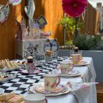 6 Alzatine Teiera Alice in Wonderland