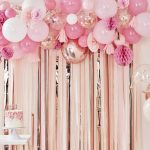 Kit per Arco di Palloncini Rosa e Rose Gold