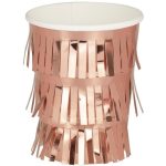 8 Bicchieri Frange Rose Gold