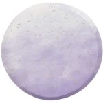 8 Piatti Lilla Acquerello e Oro