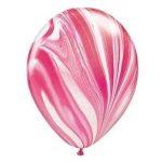 Palloncino 11" Marmorizzato Rosso e Bianco