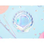 6 Piattini Conchiglia Iridescente