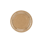 6 Piattini Marroni in Carta