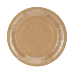6 Piattini Marroni in Carta