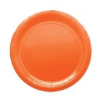 25 Piatti Arancioni in Carta