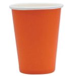 25 Bicchieri Arancioni in Carta