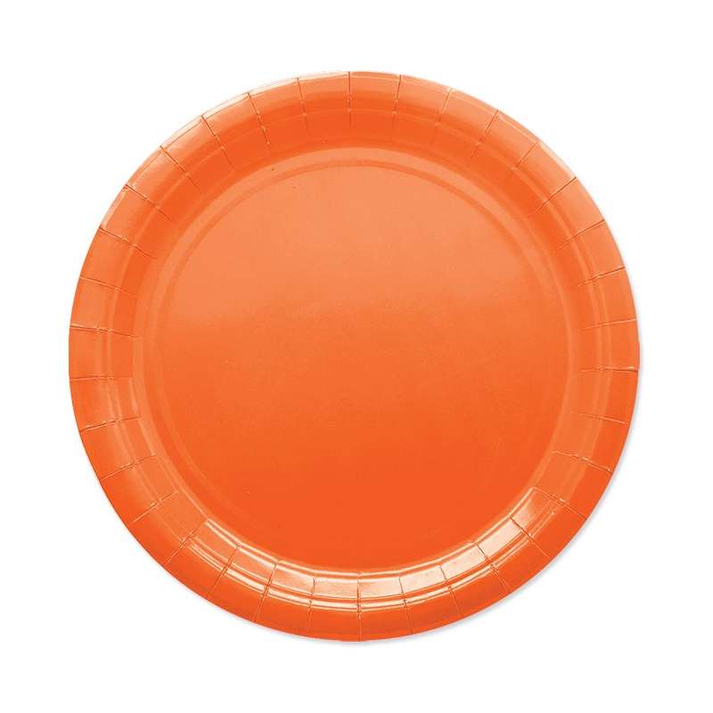 25 Piatti Arancioni in Carta - immagine 2