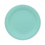 25 Piattini Verde Acqua-Tiffany in Carta