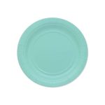 25 Piattini Verde Acqua-Tiffany in Carta