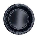 25 Piattini Neri in Carta