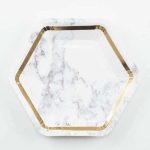 8 Piattini Marmorizzati