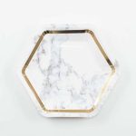 8 Piattini Marmorizzati