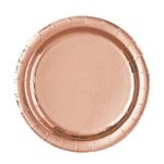 8 Piattini Rose Gold in Carta
