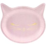 6 Piatti Gatto Rosa