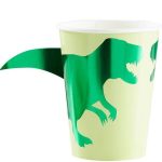 8 Bicchieri Dinosauri Verdi