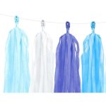Tassel Garland Celeste, Bianco, Blu, Azzurro