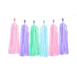 Tassel Garland Rosa, Viola, Menta, Celeste