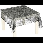 Tovaglia Nera Effetto Ragnatela