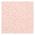 20 Tovaglioli Rosa con Coriandoli Oro