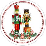 16 Tovaglioli Tondi Schiaccianoci