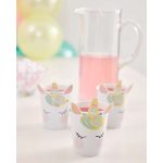 8 Bicchieri Unicorn Face