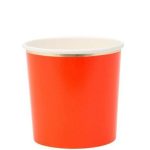 8 Bicchieri Piccoli Colori Misti con Bordo Oro