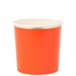 8 Bicchieri Piccoli Colori Misti con Bordo Oro