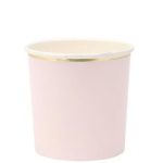 8 Bicchieri Piccoli Colori Misti con Bordo Oro