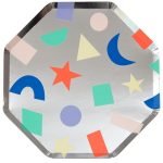 8 Piatti Argento Happy Birthday