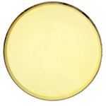 8 Piattini Tondi Colori Misti con Bordo Oro